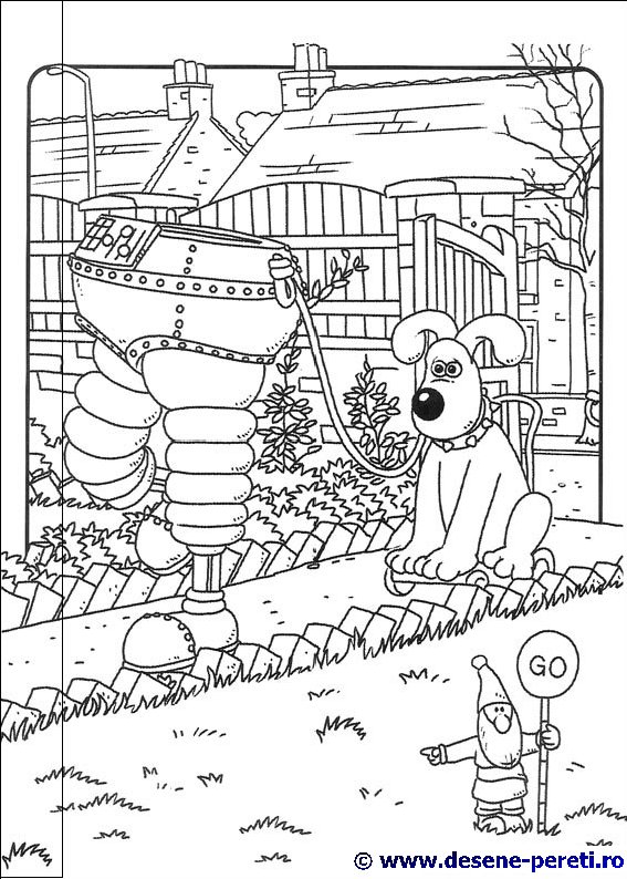 wallace gromit desene colorat